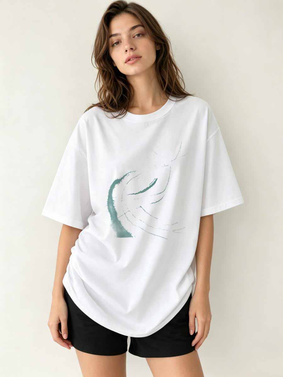 T-Shirts Street Shot Women Cot - Urban Street Fashion Photography 评论和价格