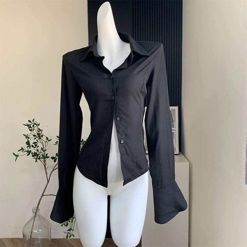 Gidyq Women Black Bandage Shir - Street Fashion Korea 评论和价格