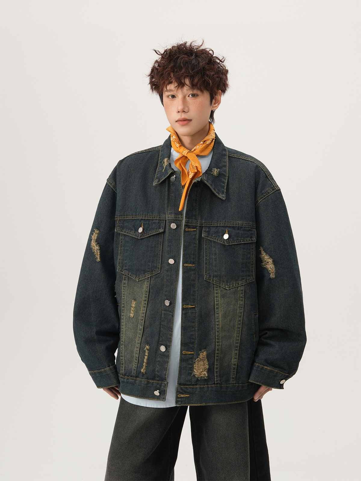 American High Street Ripped De - Street Fashion Jacket 评论和价格