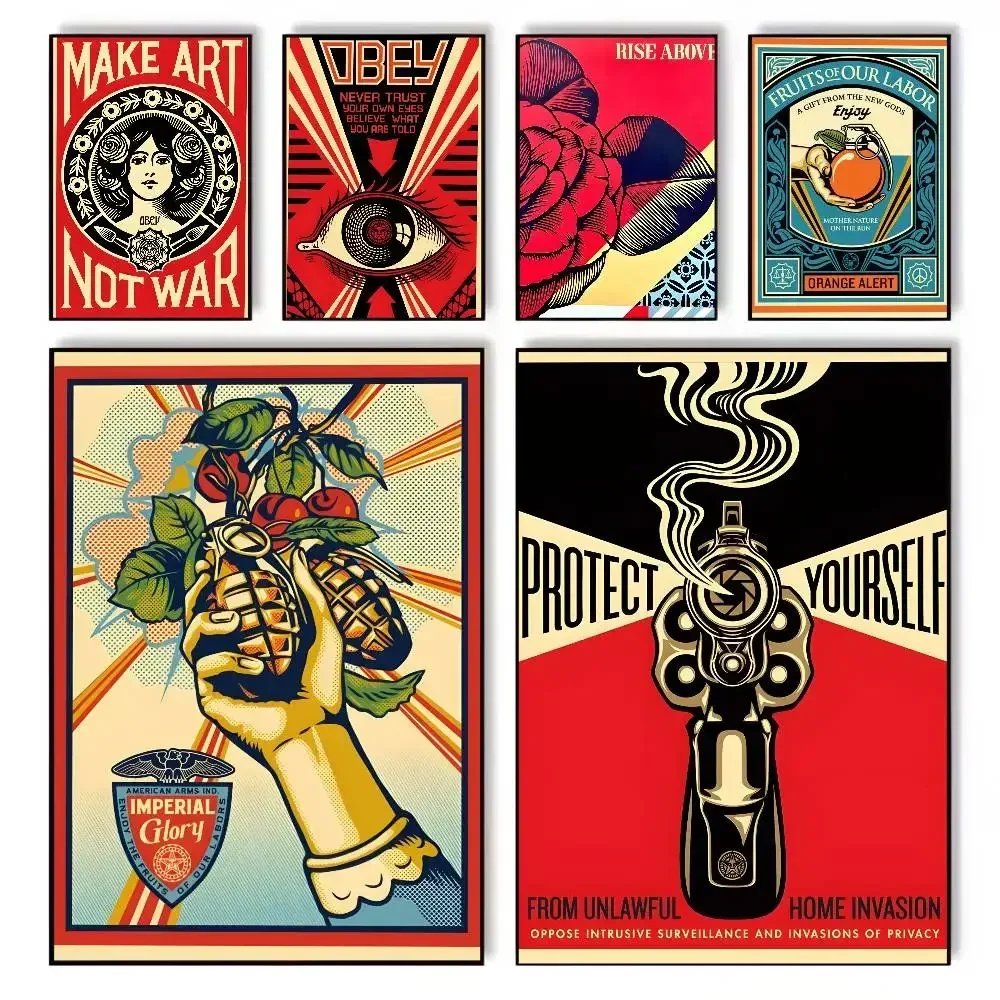 Vintage Shepard Fairey Art Str - Street Fashion Wallpaper 评论和价格