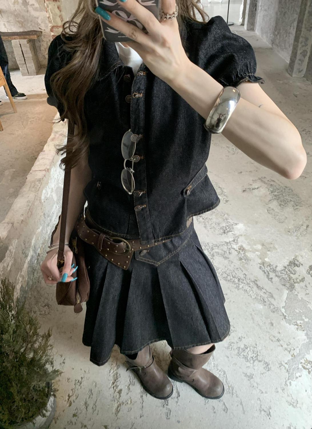Women American Vintage 2 Piece - Street Fashion Jacket 评论和价格