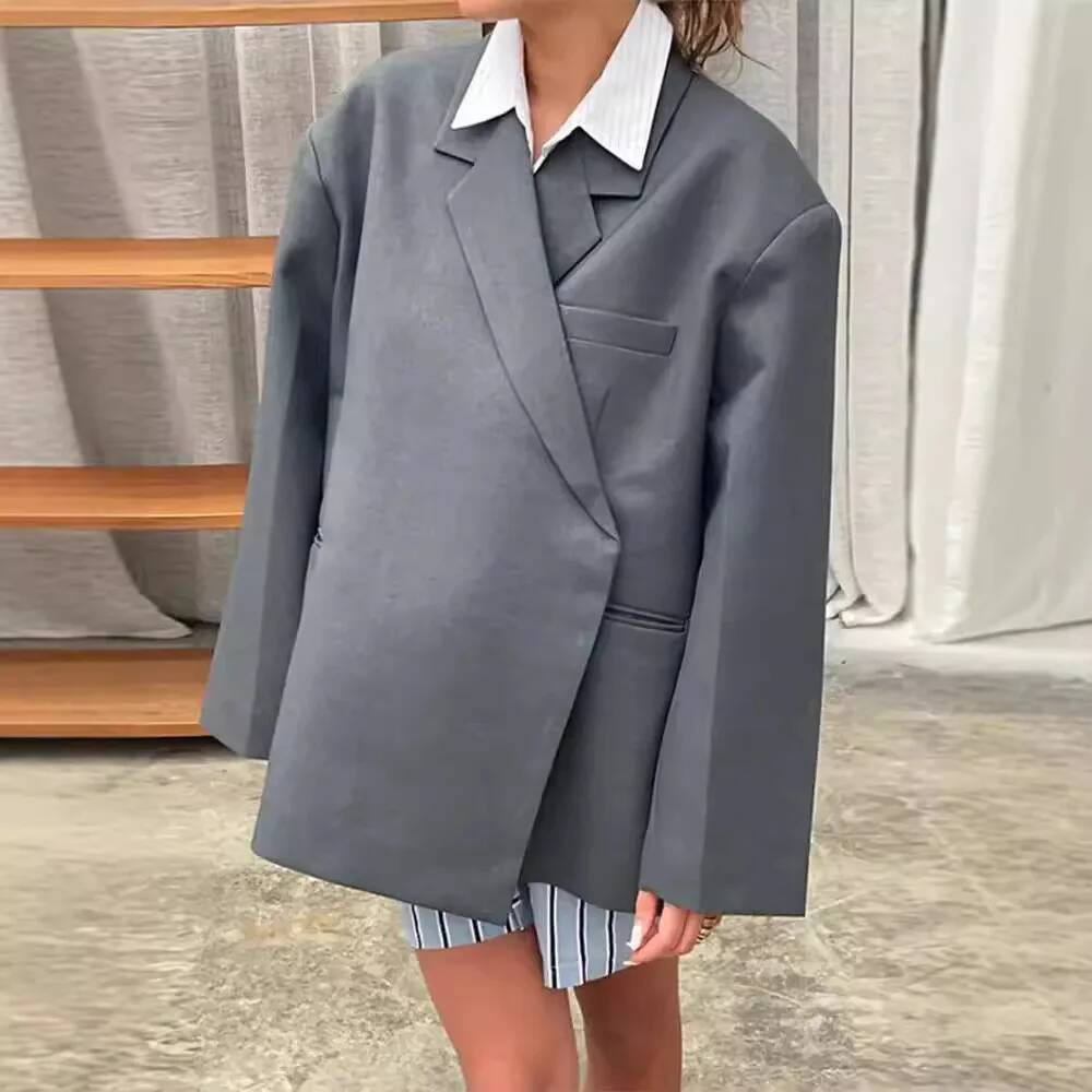 Fashion Blazers Coat Women Lon - Street Fashion Taiwan 评论和价格
