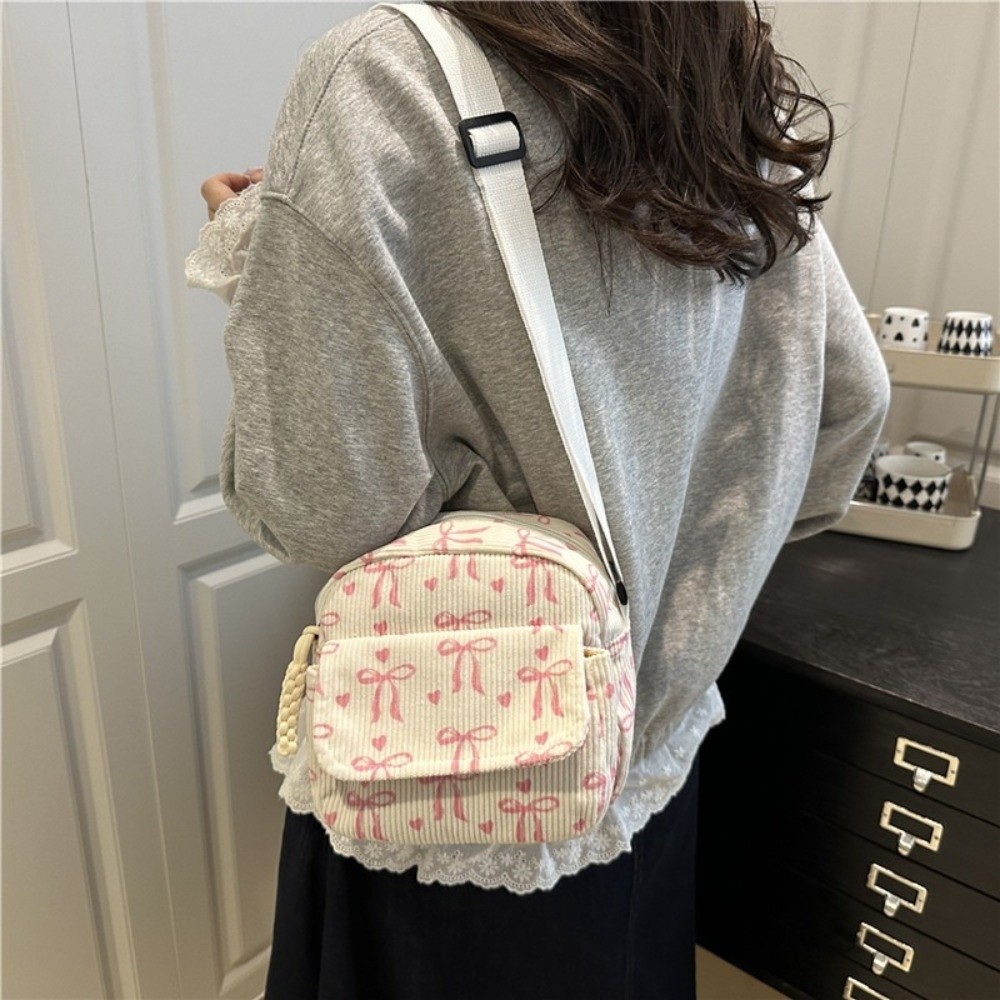 Women's Corduroy Small Shoulde - Street Fashion Korea 评论和价格
