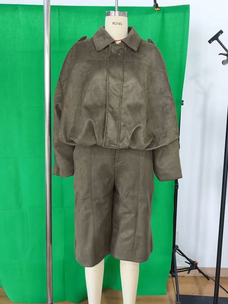 HH Female Street Fashion Suede - Street Fashion Jacket 评论和价格