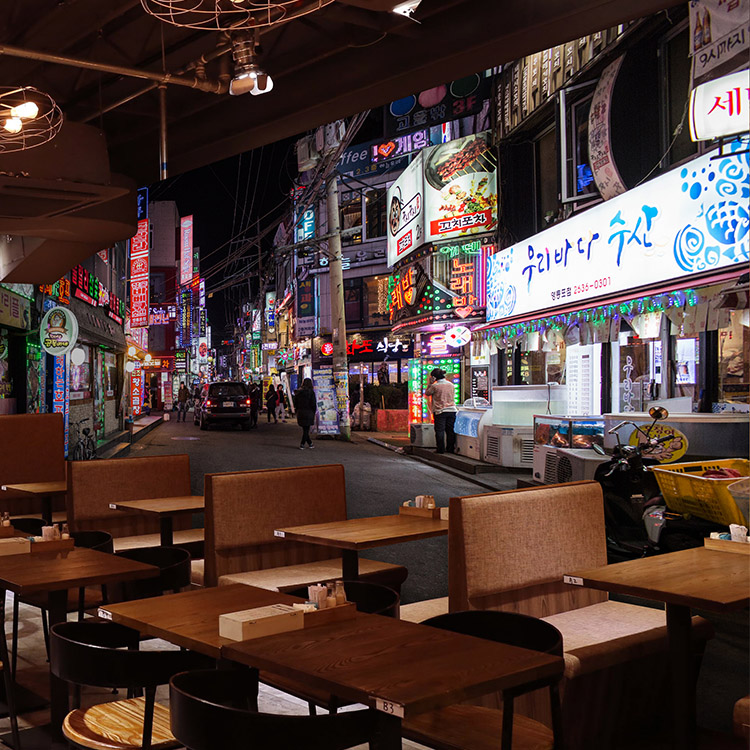 Custom 3D City street scene mu - Street Fashion Wallpaper 评论和价格
